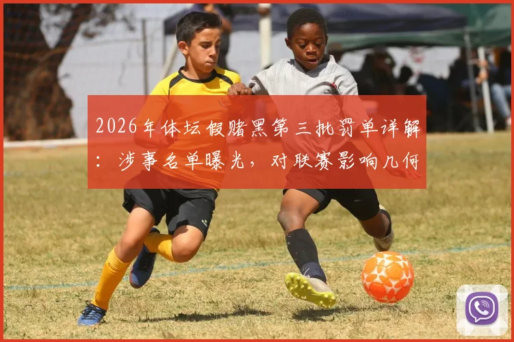 2026年体坛假赌黑第三批罚单详解:涉事名单曝光,对联赛影响几何,未来整顿走向分析